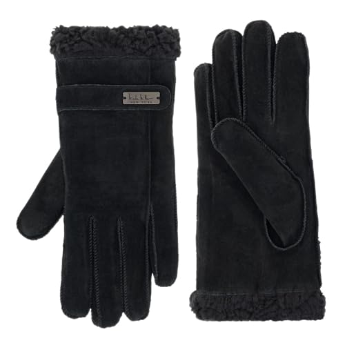Nicole Miller Damen Winterhandschuhe Frauen – Wildlederhandschuhe warm für kaltes Wetter, Sherpa gefüttert, Schwarz, Small / Medium Nicole Miller Damen Winterhandschuhe Frauen – Wildlederhandschuhe warm für kaltes Wetter, Sherpa gefüttert, Schwarz, Small / Medium von Nicole Miller New York