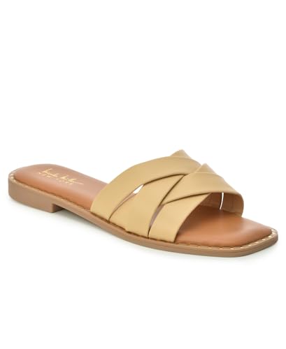 Nicole Miller Rally Damen Sandalen, Beige, 38.5 EU von Nicole Miller New York