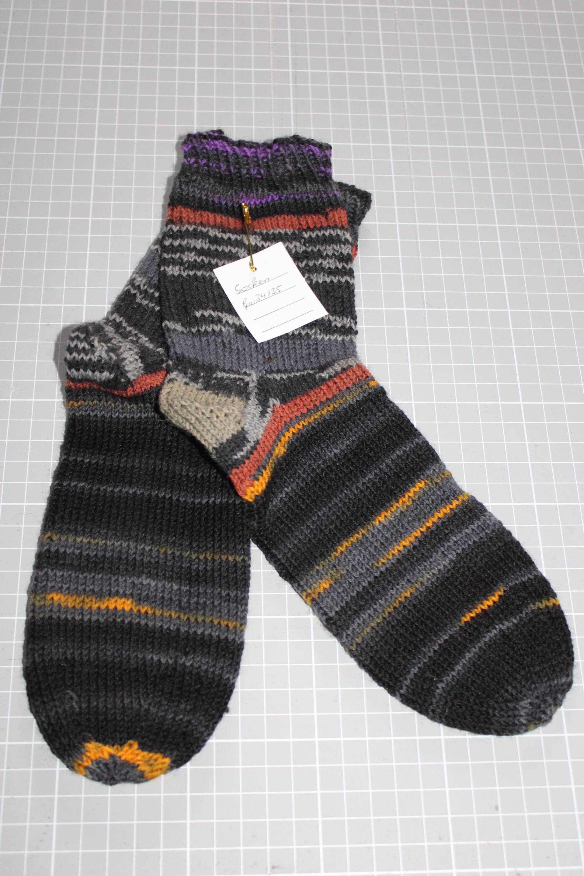 Handgestrickte Socken, Gr. 34 - 35, Verschiedene Farben, Kinder Und Erwachsene von NicoleNaehoase