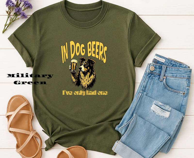 Australian Shepherd Tshirt Für Aussie Papa, Lustiges T-Shirt Hundeliebhaber Und Biertrinker, Geschenk Männer & Frauen, Funny Aussie von NicolesAussieLove