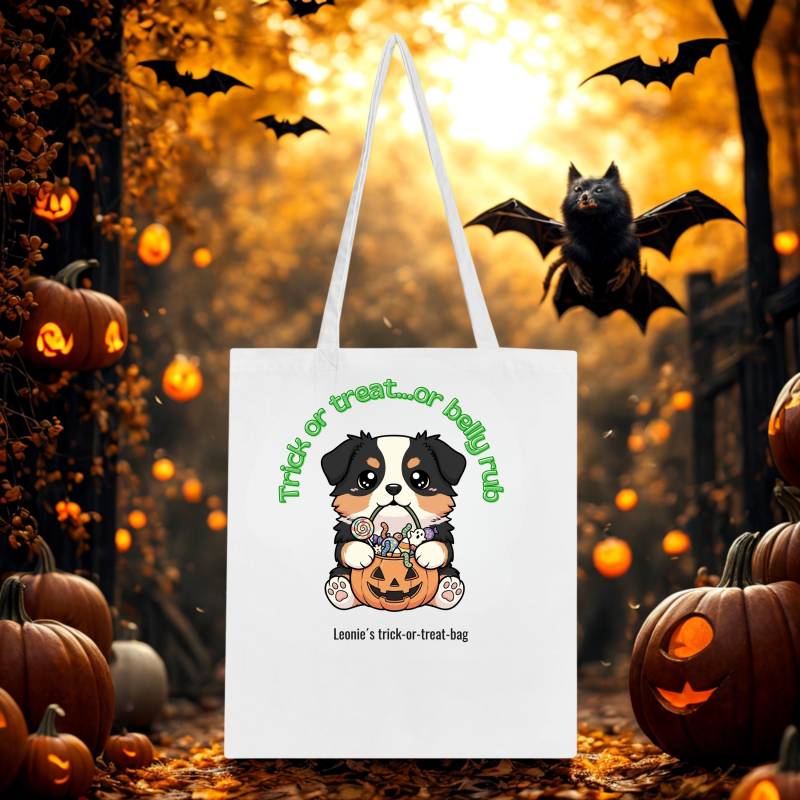 Halloween Tote Bag | Australian Shepherd Black Tri Aussie Mom Gift Personalization For Kids Custom Halloween Halloween Tote Bag | Australian Shepherd Black Tri Aussie Mom Gift Personalization For Kids Custom Halloween von NicolesAussieLove