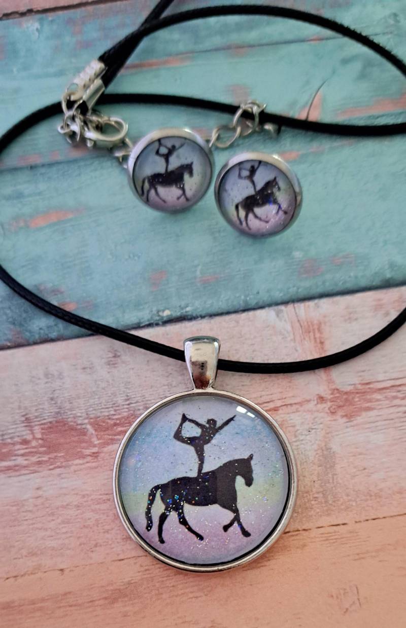 Schmuckset Voltigieren Mit Glitzer von NicolesZauberstube