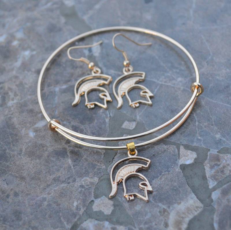 Spartans Ohrring Und Armband Set Msu Sparty von NicoletteEllenDesign