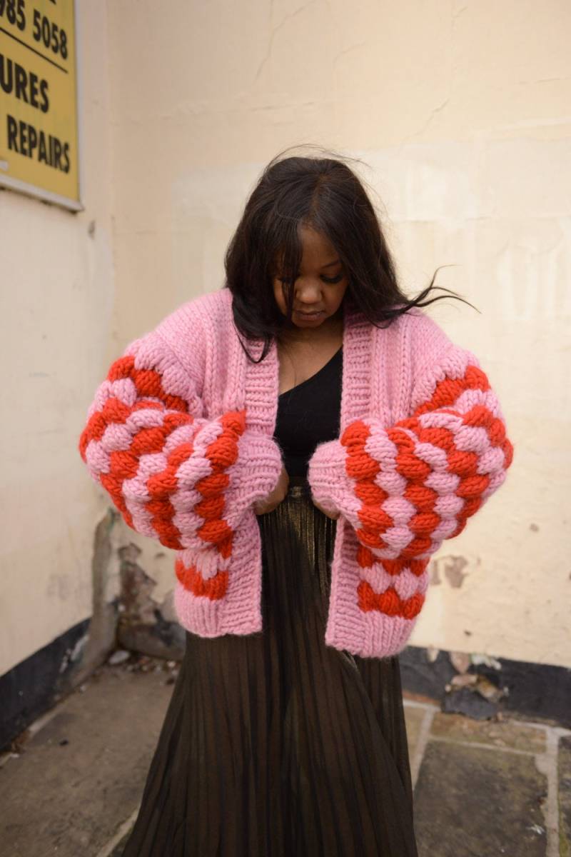 Handgemachte Wolle Strickjacke von Nicpearcey