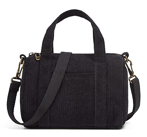 Crossbody Taschen für Frauen Cord Hobo Bag Umhängetaschen Crossbody Geldbörsen Schulranzen Tasche Geldbörsen Kleine Tote Handtasche 2023, Schwarz, Small von Niction