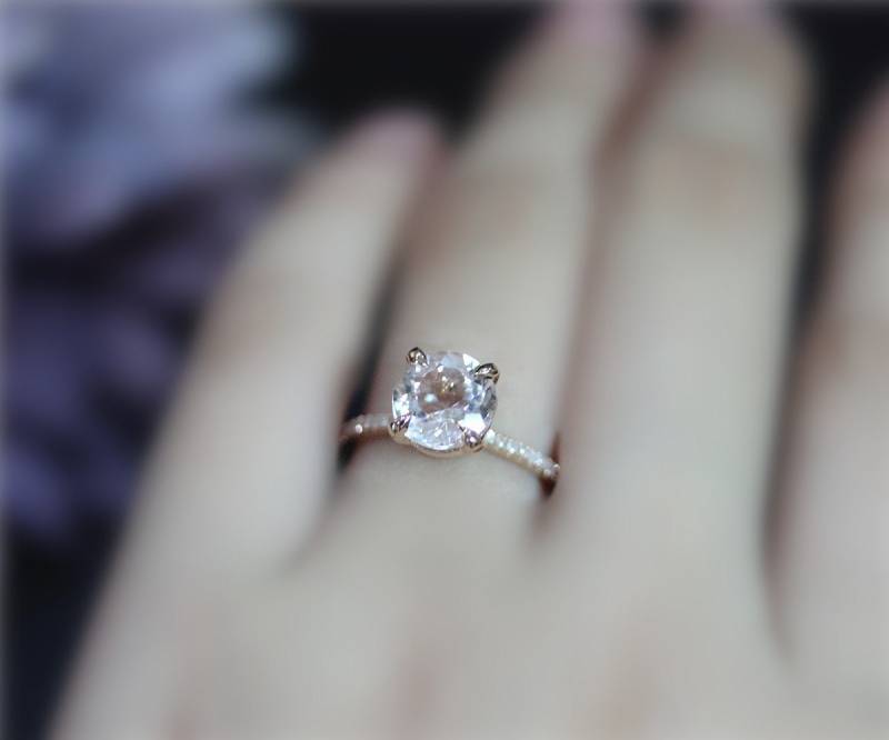 Rund 8mm Natürliche Vs Rosa Morganit Ring Massiv 14K Rose Gold Diamant Ehering Versprechen Jubiläum Verlobungsring Rund 8mm Natürliche Vs Rosa Morganit Ring Massiv 14K Rose Gold Diamant Ehering Versprechen Jubiläum Verlobungsring von NidaRings