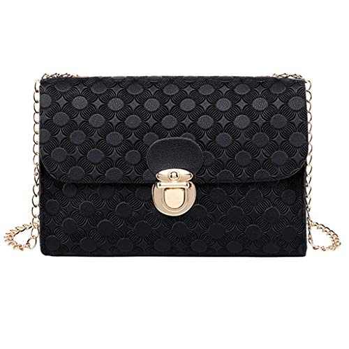 Nidddiv Damen Schwarz Günstig Tasche Handtasche Deckel Rucksack Brief Schultern Mobile Modetasche Botschafter kleine Tasche Damen Schwarz Günstig (Black, One Size) von Nidddiv