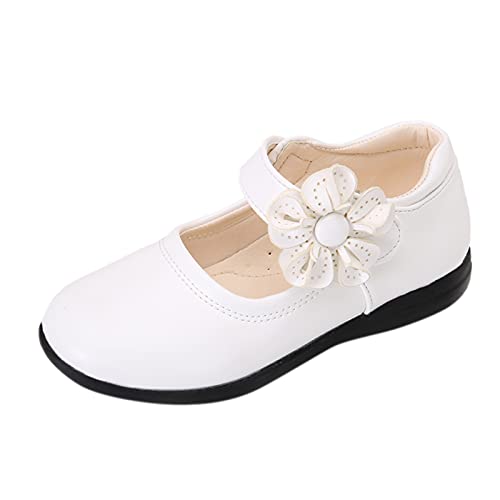 Nidddiv Baby 3 Monat Tanzen Prinzessin einzelne Schuhe Kind weiche Baby Schuhe Blume Mädchen Baby Schuhe Sportschuhe 22 (White, 28.5 Little Kid) von Nidddiv