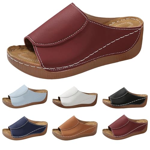Nidddiv Hausschuhe Damen Pantoletten mit Absatz Elegant Schlappen Pumps Sommerschuhe Bequeme Orthopädische Sandalen Weichen Sohlen Damenschuhe Casual Strandschuhe Peep Toe Hausschuhe mit Keilabsatz Nidddiv Hausschuhe Damen Pantoletten mit Absatz Elegant Schlappen Pumps Sommerschuhe Bequeme Orthopädische Sandalen Weichen Sohlen Damenschuhe Casual Strandschuhe Peep Toe Hausschuhe mit Keilabsatz von Nidddiv