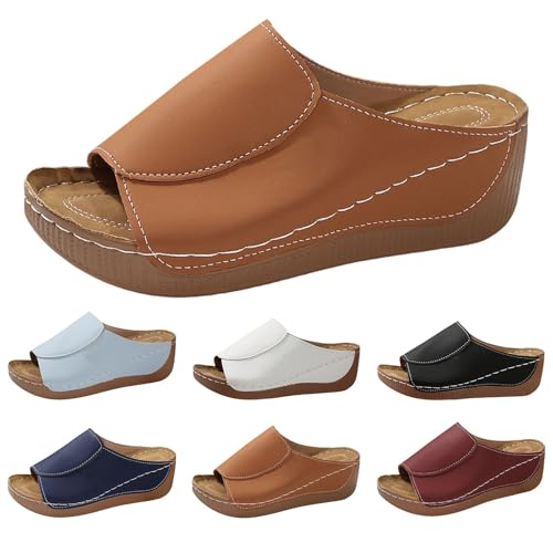 Nidddiv Hausschuhe Damen Pantoletten mit Absatz Elegant Schlappen Pumps Sommerschuhe Bequeme Orthopädische Sandalen Weichen Sohlen Damenschuhe Casual Strandschuhe Peep Toe Hausschuhe mit Keilabsatz Nidddiv Hausschuhe Damen Pantoletten mit Absatz Elegant Schlappen Pumps Sommerschuhe Bequeme Orthopädische Sandalen Weichen Sohlen Damenschuhe Casual Strandschuhe Peep Toe Hausschuhe mit Keilabsatz von Nidddiv