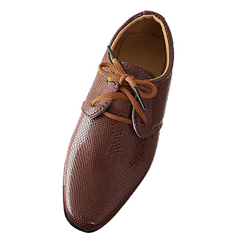 Nidddiv Laufschuhe Baby Junge Studentenstil Baby beiläufige britische führen Baby-Schuhe Turnschuhe Kleinkind (Brown, 2-2.5 Years) von Nidddiv