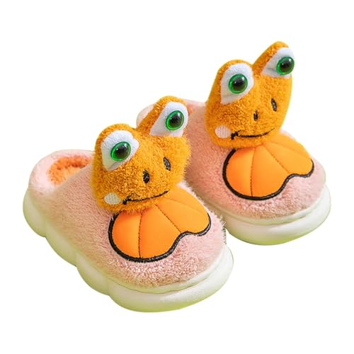 Nidddiv Mädchen und Mädchen und Winter Frosch Paket mit Rutschfesten Indoor Baumwolle Hausschuhe Winterschuhe Baby 12 Monate (Red, 30.5 Little Child) von Nidddiv