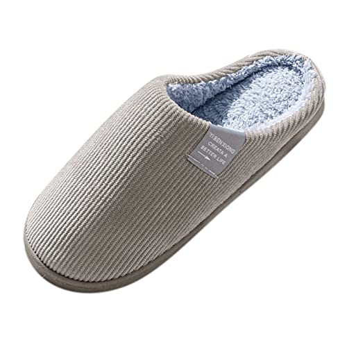 Nidddiv Weiche Herren-Hausschuhe, warm, weich, Plüsch-Flop, Flip-On-Schuhe, Herren-Hausschuhe, Braun, 44 EU Nidddiv Weiche Herren-Hausschuhe, warm, weich, Plüsch-Flop, Flip-On-Schuhe, Herren-Hausschuhe, Braun, 44 EU von Nidddiv
