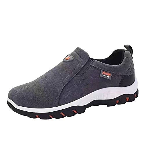 Turnschuhe Herren Schwarz – freihändige Slip-On Herren Walkingschuhe – Männer Outdoor Wandern Sneakers, Atmungsaktive Männer Laufschuhe Schwarz Loafers Schuhe für Männer Leichte Arbeitssneaker von Nidddiv