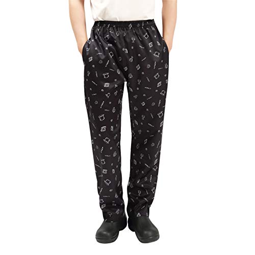 Nideen Professionell Herren und Damen Kochhose Chef Pants, Stil 2(L) von Nideen