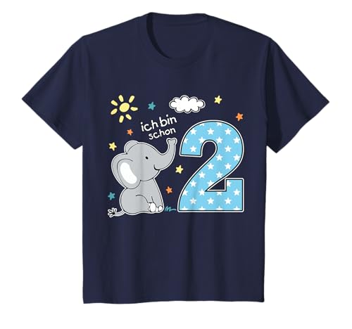 2. Geburtstag niedlicher Elefant Jungen T-Shirt 2. Geburtstag niedlicher Elefant Jungen T-Shirt von Niedliche 2. Geburtstag Designs für kleine Jungen