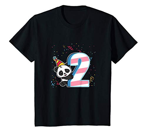 Kinder 2. Geburtstag Geschenk Lustiges 2 Jahre Alt Panda Kostüm T-Shirt von Niedliche Baby Panda Geburtstags Geschenkidee