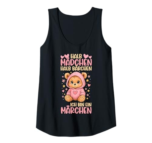 Damen Ich Bin Ein Märchen Halb Mädchen Halb Bärchen Spruch Bären Tank Top Damen Ich Bin Ein Märchen Halb Mädchen Halb Bärchen Spruch Bären Tank Top von Niedliche Bärchen Sprüche Geschenkideen Mädchen