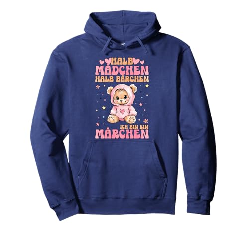 Halb Mädchen Halb Bärchen Ich Bin Ein Märchen Bär Bären Pullover Hoodie von Niedliche Bärchen Sprüche Geschenkideen Mädchen