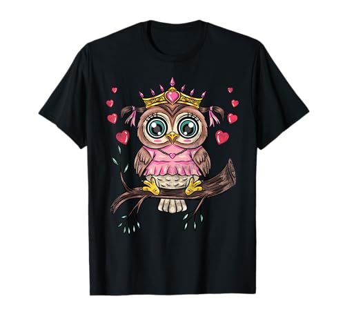 Niedliche Eulen Prinzessin Eule Mädchen T-Shirt Niedliche Eulen Prinzessin Eule Mädchen T-Shirt von Niedliche Eulen Prinzessin