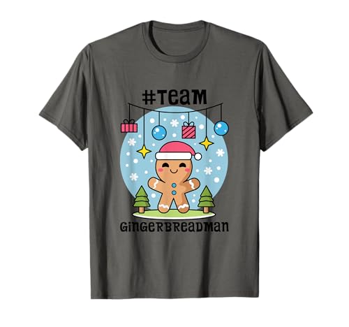 Team Gingerbread Man Lebkuchenmann Winter Weihnachten T-Shirt von Niedliche Motive für den Winter und zu Weihnachten