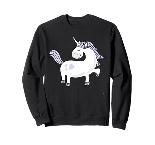 Lustiges Einhorn Märchen Prinzessin Design Damen Outfit Sweatshirt von Niedliche Süße Einhorn Bekleidung für Mädchen