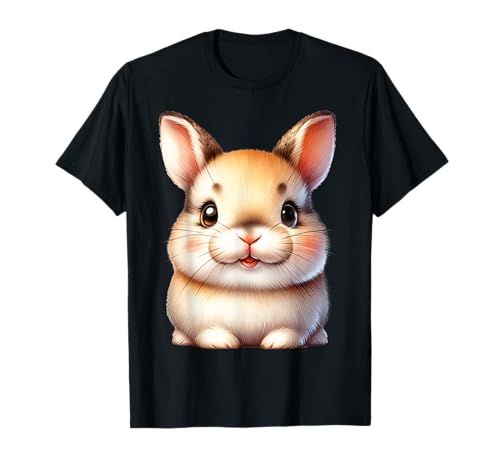 Süßer Hase mit großen Augen für Kinder Tierfreunde T-Shirt von Niedliche Tierdesigns für Hasenfreunde und Kids