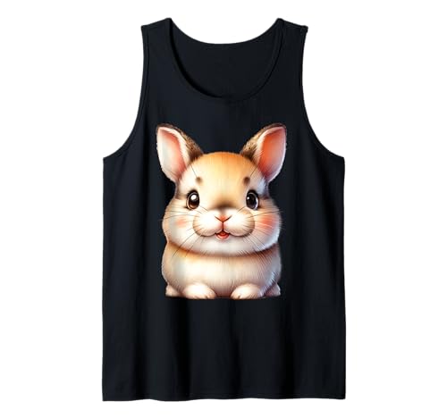 Süßer Hase mit großen Augen für Kinder Tierfreunde Tank Top von Niedliche Tierdesigns für Hasenfreunde und Kids