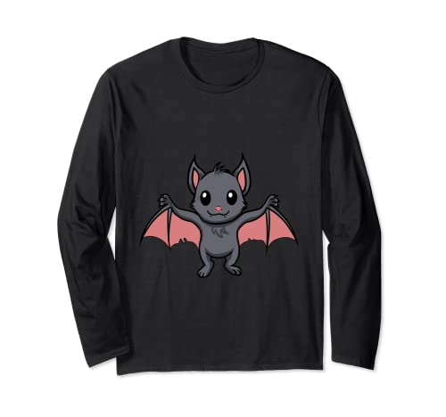 Fledermaus Halloween Kinder gruselig niedlich witzig Humor Langarmshirt von Niedliche Tiere Geschenkideen für Kinder Geschenke