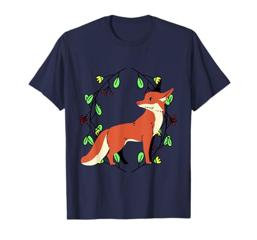 Fuchs Frühling Kinder Wald Natur Füchse Waldtiere Wildtier T-Shirt von Niedliche Tiere Geschenkideen für Kinder Geschenke