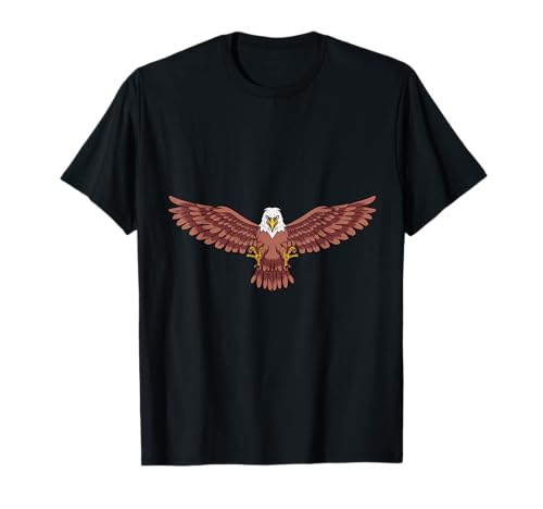 Adler Kinder Zeichnung Greifvogel Amerika T-Shirt von Niedliche Tiere Geschenkideen für Kinder Geschenke