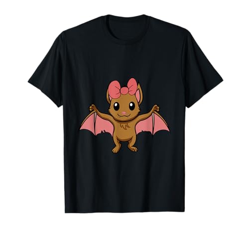 Fledermaus Halloween Mädchen Fledermäuse Waldbewohner Kinder T-Shirt von Niedliche Tiere Geschenkideen für Kinder Geschenke
