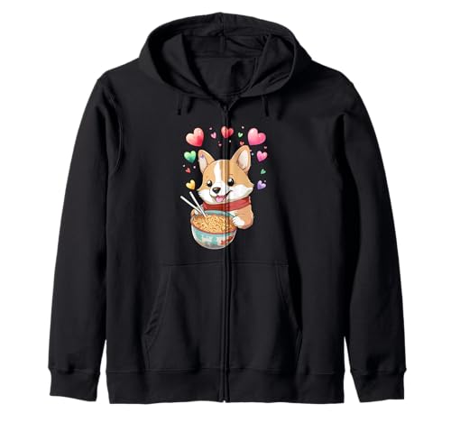 Japan China Japanese Hund Hunde Nudeln Kinder Mädchen Jungen Kapuzenjacke von Niedliche Tiere für Kinder