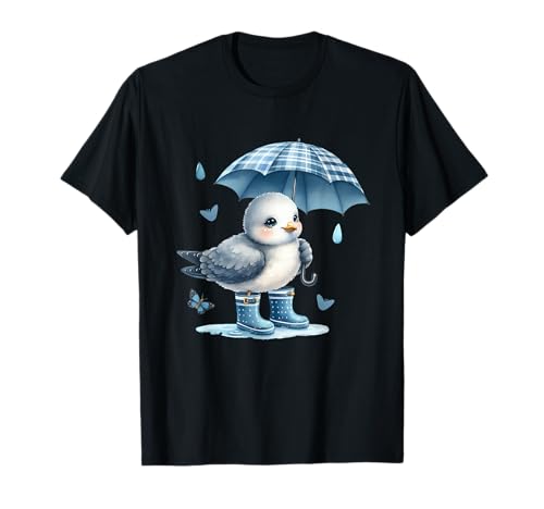Kinder Kind Mädchen Jungen Teenie maritim Möwen Möwe Babys T-Shirt von Niedliche Tiere für Kinder