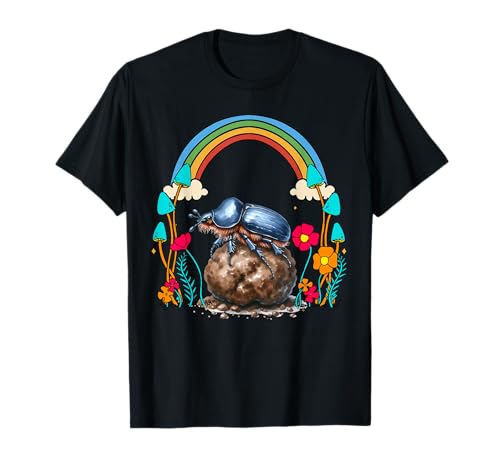 Kinder Kind Natur Mistkäfer Insekt Mädchen Jungen Insekten T-Shirt von Niedliche Tiere für Kinder