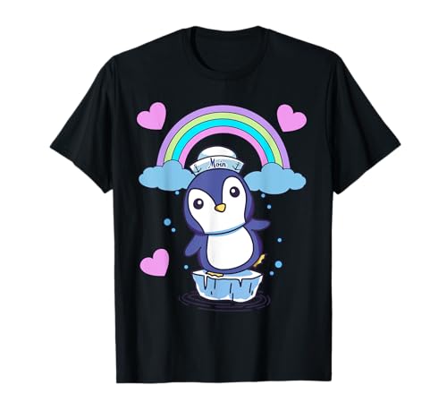 Pinguin Regenbogen Pinguine Kleinkinder Baby Kind Kinder Zoo T-Shirt von Niedliche Tiere für Kinder