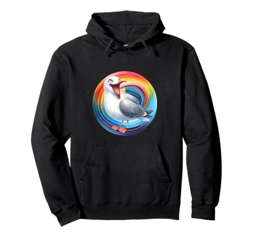 Lachmöwe Möwen Möwe Regenbogen Mädchen Jungen Kind Pullover Hoodie von Niedliche Tiere für Kinder