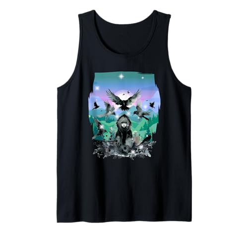 Mädchen Märchen Märchenfigur Raben Krähen Vögel Tank Top von Niedliche Tiere für Kinder