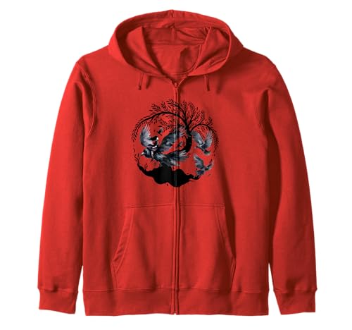 Mädchen Raben Krähen Kinder Märchen Vögel Kapuzenjacke von Niedliche Tiere für Kinder