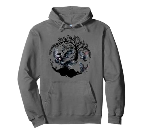 Mädchen Raben Krähen Kinder Märchen Vögel Pullover Hoodie von Niedliche Tiere für Kinder
