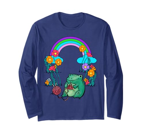 Regenbogen Frosch Kinder Langarmshirt von Niedliche Tiere für Kinder
