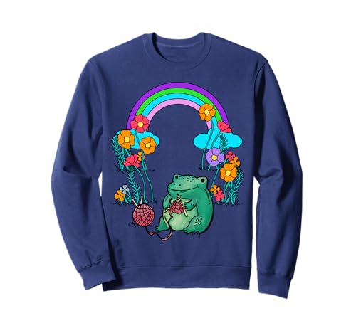 Regenbogen Frosch Kinder Sweatshirt von Niedliche Tiere für Kinder
