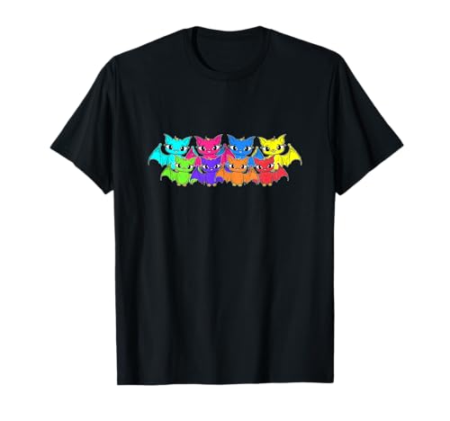 Regenbogenfahne Regembogen Fledermaus Fledermäuse Kind T-Shirt von Niedliche Tiere für Kinder