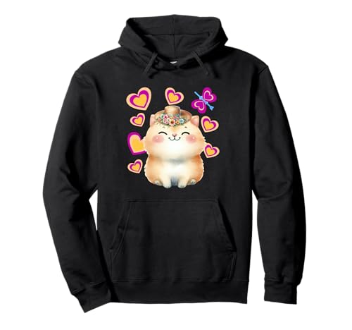 Retro Kind Sommer Katze Katzen Mädchen Frau Frauen Kinder Pullover Hoodie Retro Kind Sommer Katze Katzen Mädchen Frau Frauen Kinder Pullover Hoodie von Niedliche Tiere für Kinder