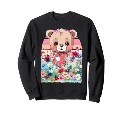 Teddy Kinder Kind Mädchen Jungen Sweatshirt von Niedliche Tiere für Kinder