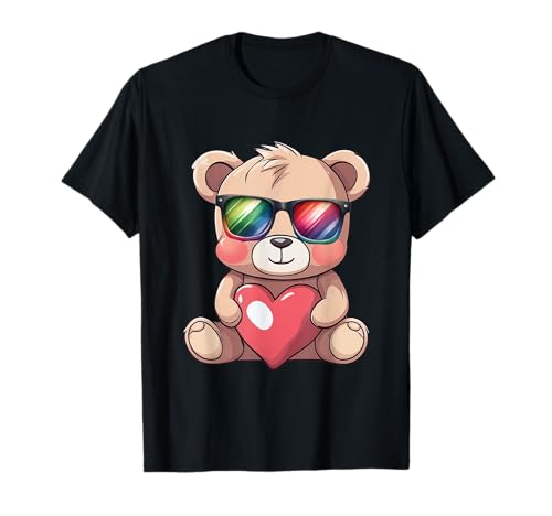 Teddy Teddybär Herz Kind Kinder Mädchen Jungen Bär Bären T-Shirt Teddy Teddybär Herz Kind Kinder Mädchen Jungen Bär Bären T-Shirt von Niedliche Tiere für Kinder