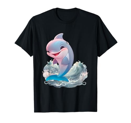 Wal Fisch Fische Meeressäuger Kind Kinder Meeresbewohner T-Shirt von Niedliche Tiere für Kinder