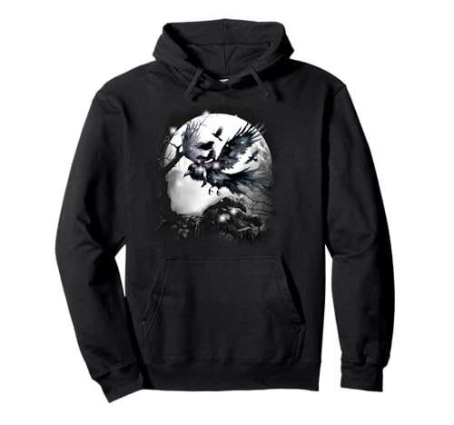 Wald Krähen Mädchen Raben Krähen Vögel Märchen Kind Hexe Pullover Hoodie von Niedliche Tiere für Kinder