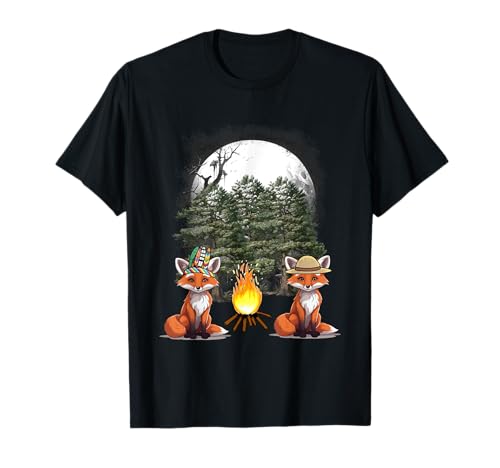 Wilder Westen Fuchs Füche Lagerfeuer Waldbewohner Wald Kind T-Shirt von Niedliche Tiere für Kinder
