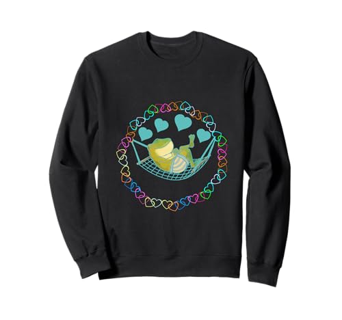 lustig Kinder Retro Herz Frosch Frösche Mädchen Jungen 60er Sweatshirt von Niedliche Tiere für Kinder